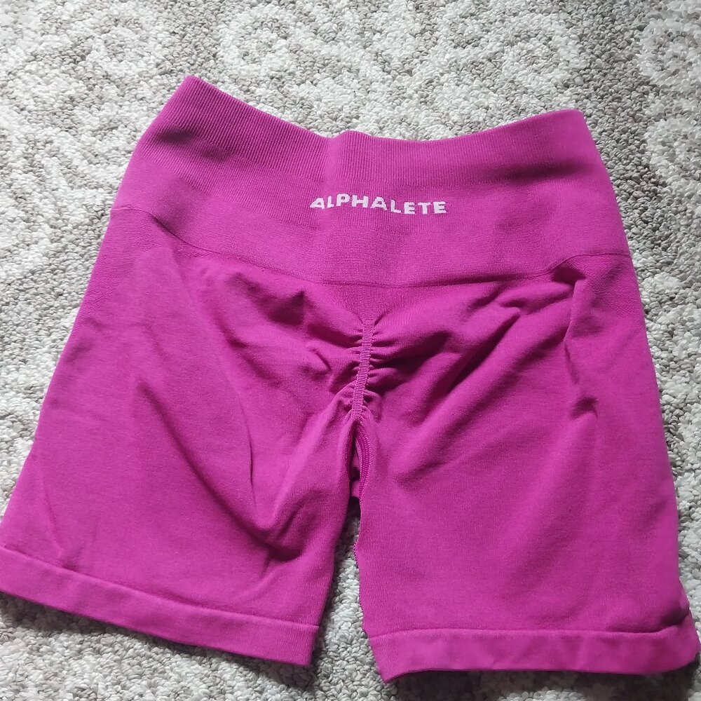 Alphalete amplify candy crush shorts size small